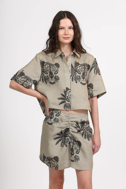 Short Shirt - Mosaico Gold
